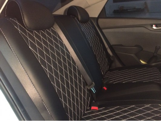 Авточехлы на Hyundai Solaris 2